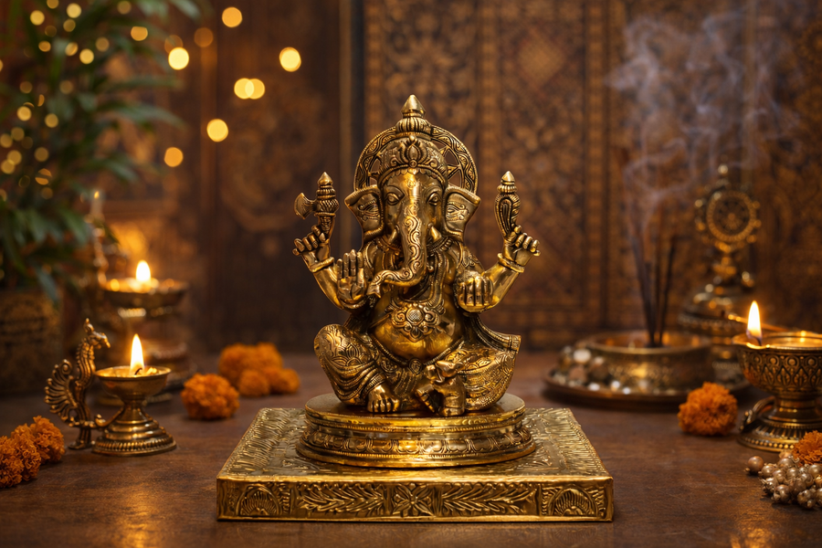Lord Ganesha Brass Statue