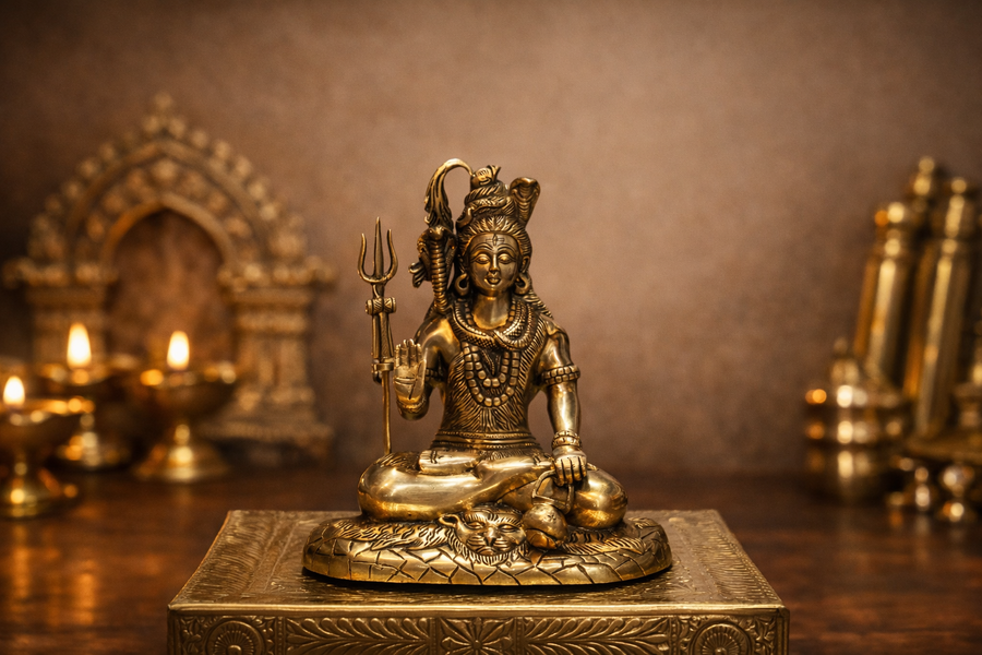 Lord Shiva Brass Statue