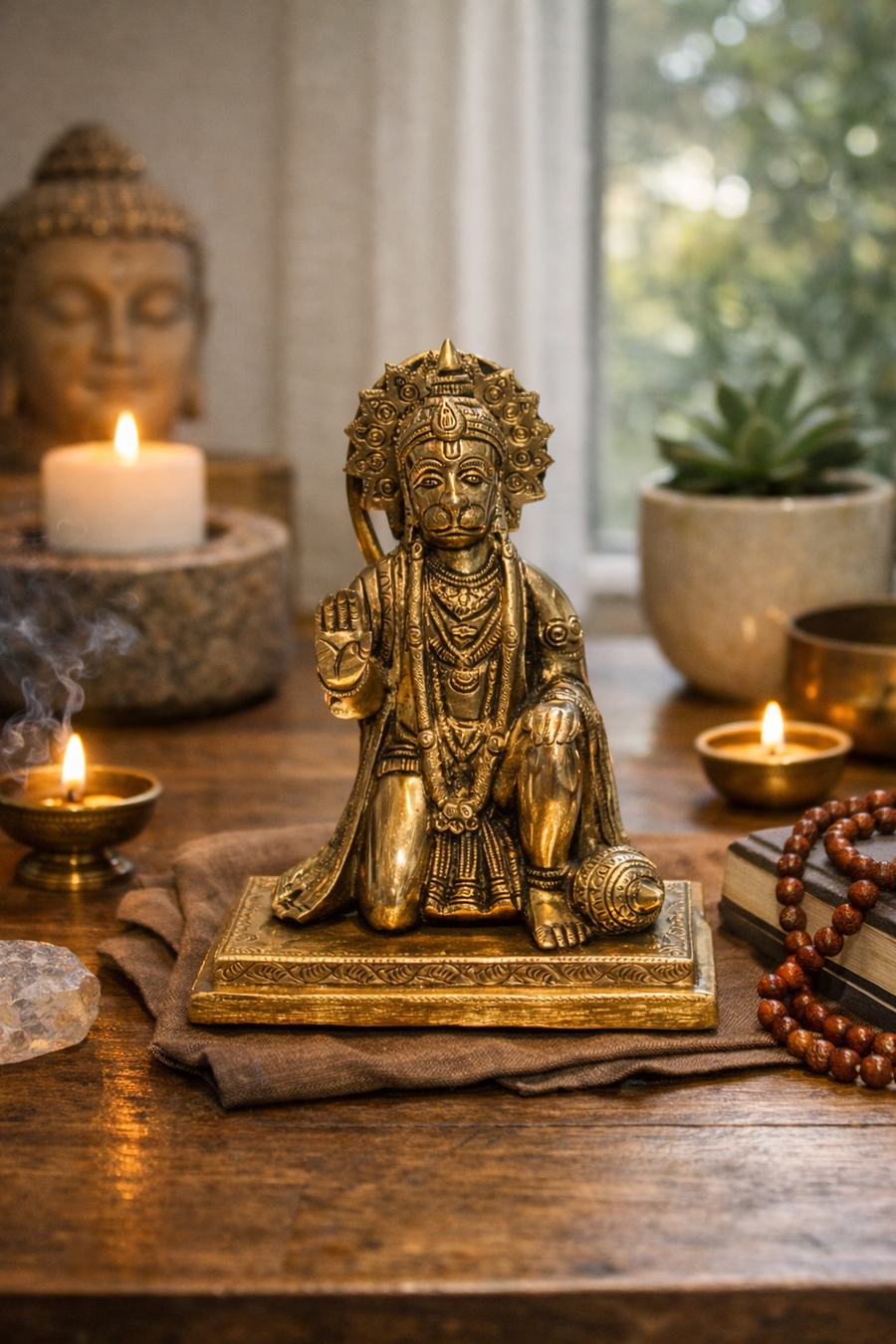 Lord Hanuman Brass Statue