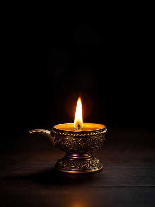 Traditional Brass Diya Lamp